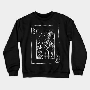 King of Nature Playing Card 3 Crewneck Sweatshirt